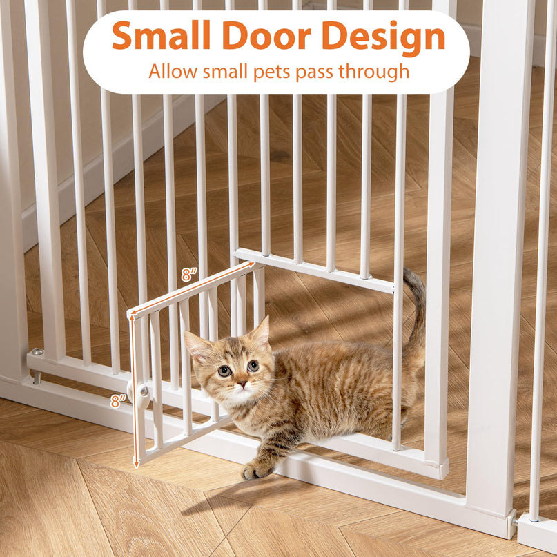 Giantex 67.5" Extra Tall Pet Gate for Large Dogs & Cats | Adjustable 30.5"–41" Wide