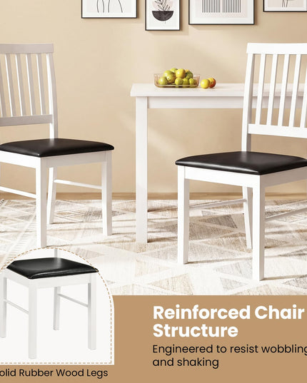 Giantex Modern Mid Century Dining Room Chairs with Hollowed Backrest