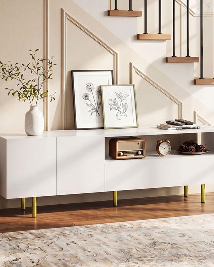 Giantex Wooden TV Stand for TVs up to 70" with Storage Cabinet