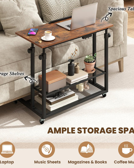 Giantex Mobile Standing Desk for Small Space