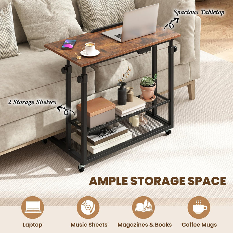 Giantex Mobile Standing Desk for Small Space