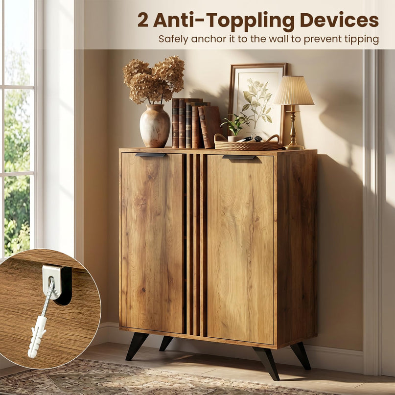 Giantex Shoe Storage Cabinet for Entrance Hallway Foyer Living Room