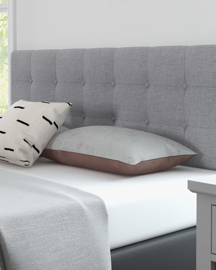 Giantex Linen Upholstered Headboard, Adjustable Width Button Tufted Headboard