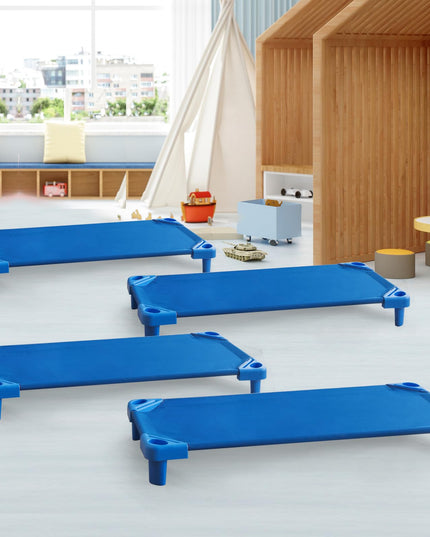 Giantex 6 PCS/4 PCS Stackable Daycare Cot for Kids