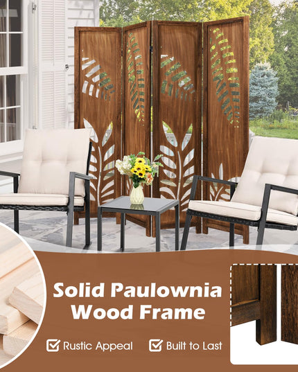 Giantex Boho Rustic Room Divider for Living Room Bedroom