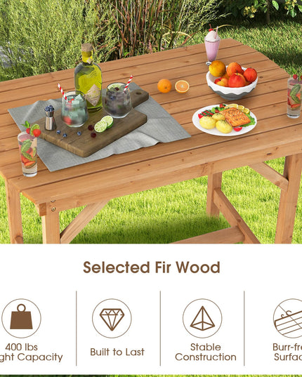 Giantex Patio Dining Table