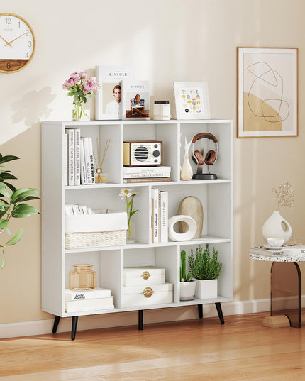 Giantex 8-Cube Bookcase 3-Tier Modern Bookshelf (39.5" x 9.5" x 42")