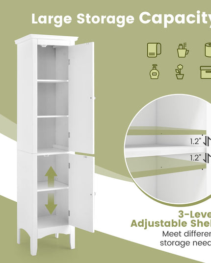 Giantex Bathroom Tall Storage Cabinet
