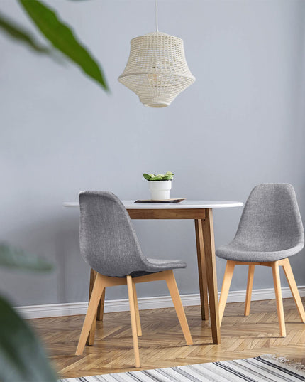 Set of 2 or 4 Kitchen Dining Chairs Gray