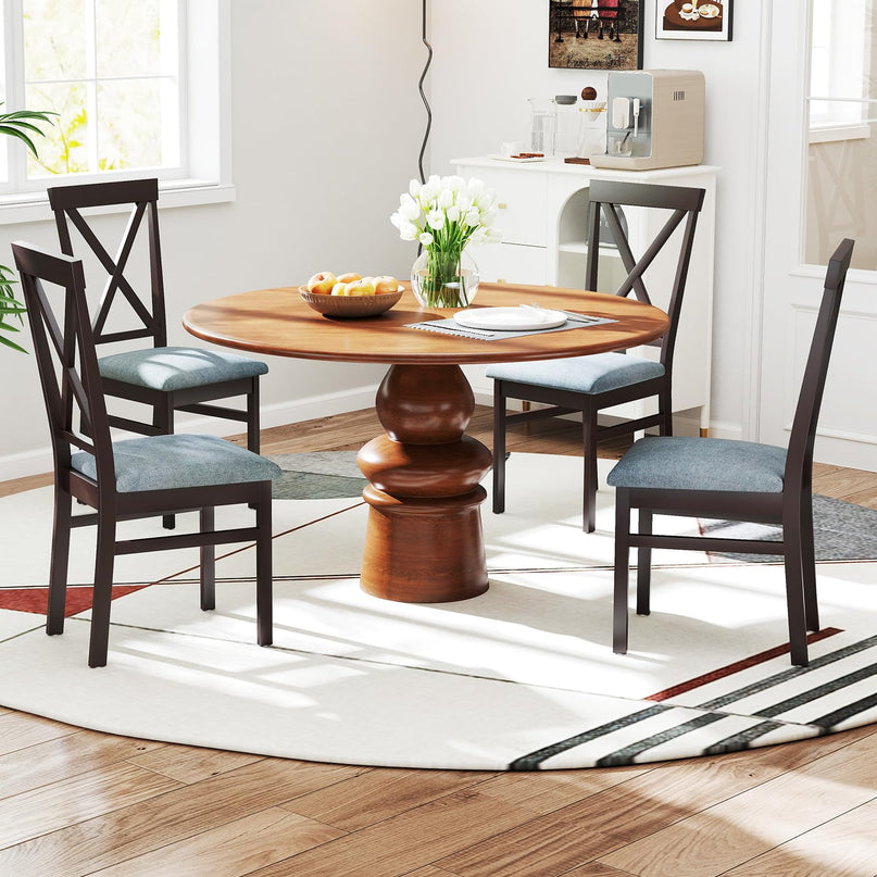 Giantex Wooden Dining Chairs Set for Dining Living Room Home