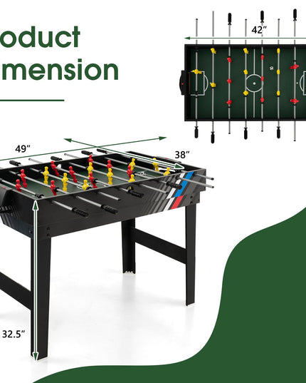 Giantex 4-in-1 Multi Game Table, 49 Inch Combination Game Tables with Adult Size Foosball Table