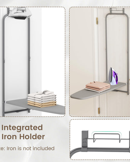Giantex Over The Door Ironing Board with Iron Holder