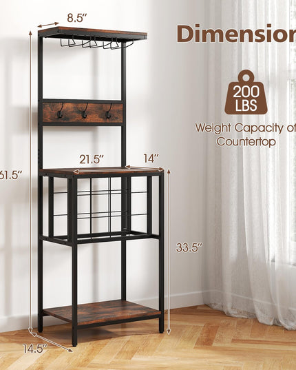 Giantex Tall Wine Rack Freestanding Floor