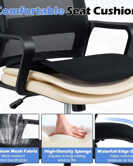 Mesh Office Chair, Mid Back Computer Desk Chair, Ergonomic Executive Chair