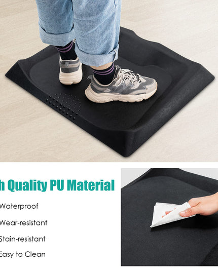 Giantex Anti Fatigue Mat, Standing Mat for Stand up Desk w/ Foot Massage Points Diverse Terrain & Beveled Edges