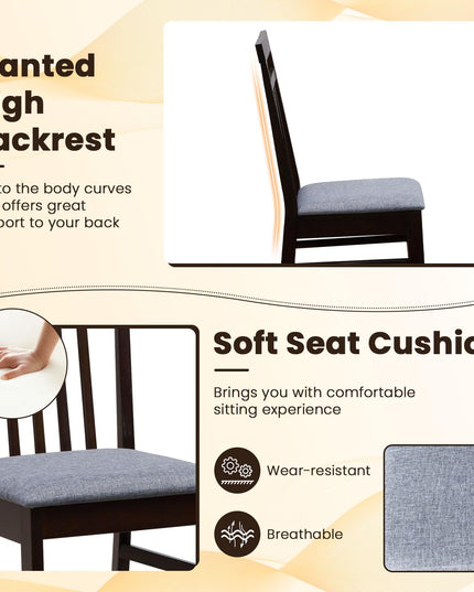 Giantex Wood Dining Chairs Set