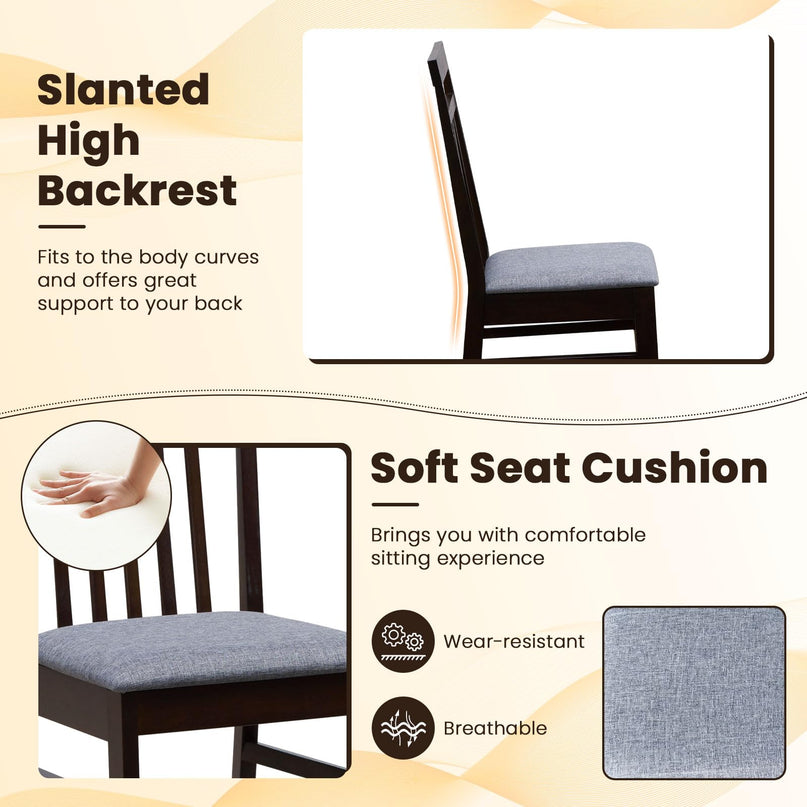 Giantex Wood Dining Chairs Set