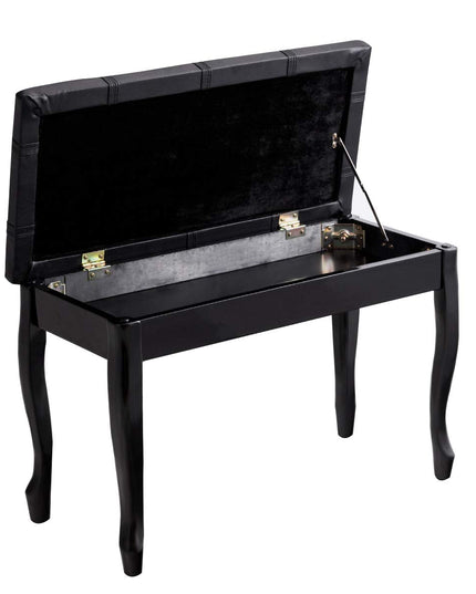 Giantex Piano Bench PU Leather W/Padded Cushion and Music Storage