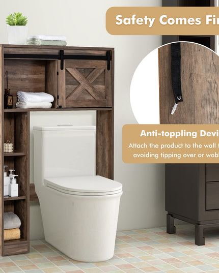Over The Toilet Storage Cabinet - Giantex