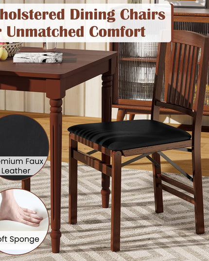 Giantex Folding Dining Chairs Set