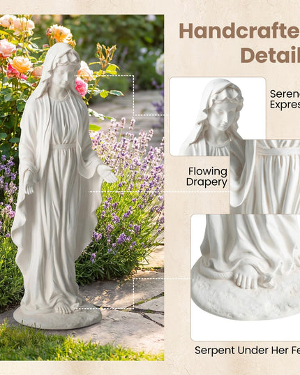 Giantex Virgin Mary Garden Statue 29.5" for Lawn