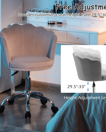 Giantex Kids Desk Chair, Comfy Home Office Task Chair with Wheels