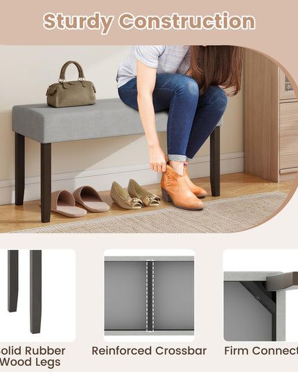 Giantex Upholstered Entryway Bench for Living Room