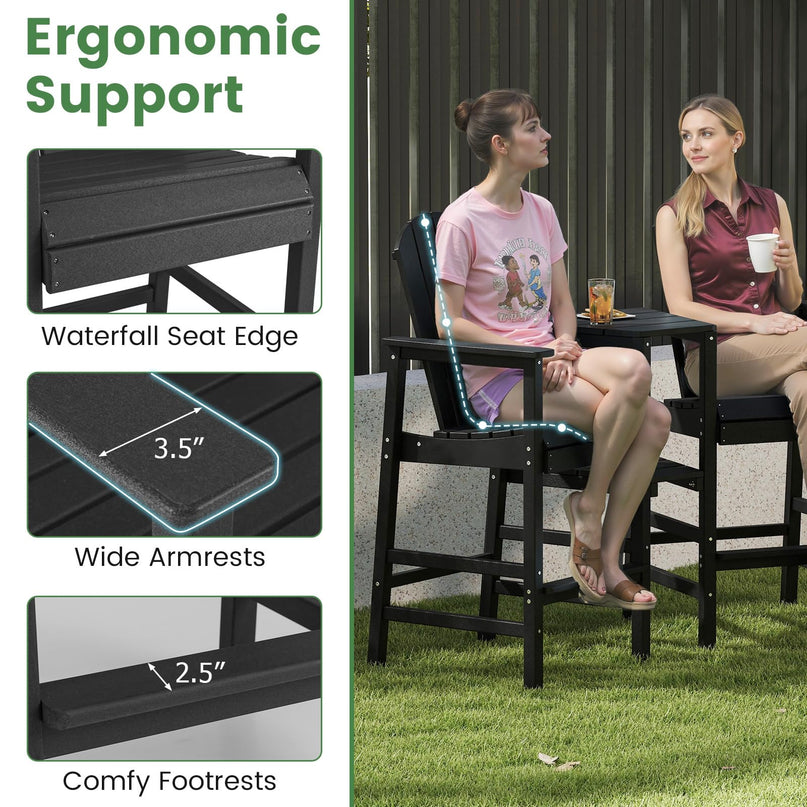 Giantex Outdoor Tall Adirondack Chairs Set of 2