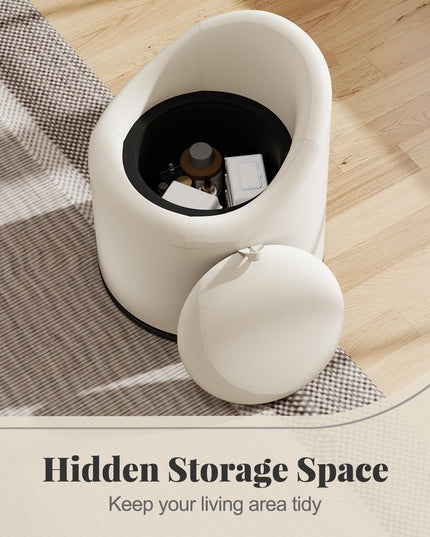 Giantex Swivel Accent Chair with Storage for Bedroom
