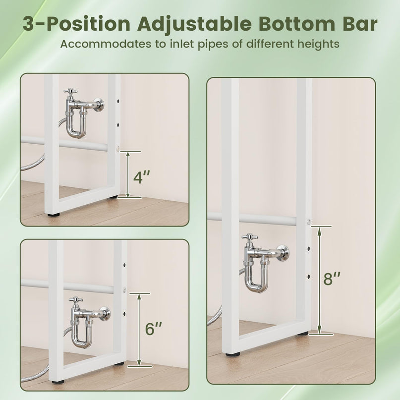 Giantex 3-Tier Over The Toilet Storage 64" Tall Freestanding Space