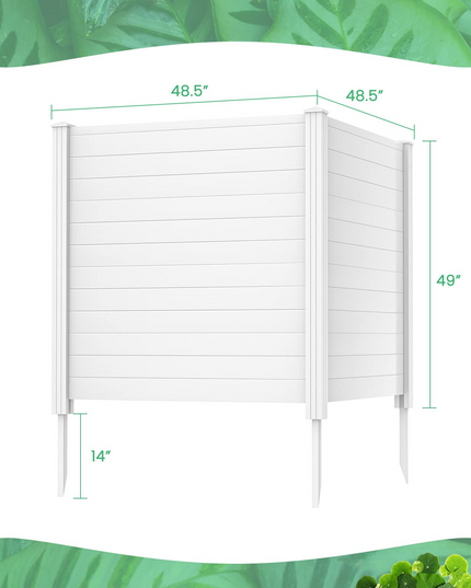 Trash Can Enclosure with 3 Stakes - Giantex