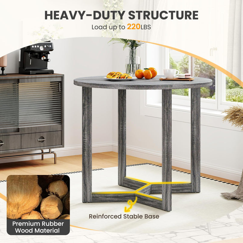 Giantex 36" Round Dining Table for 4
