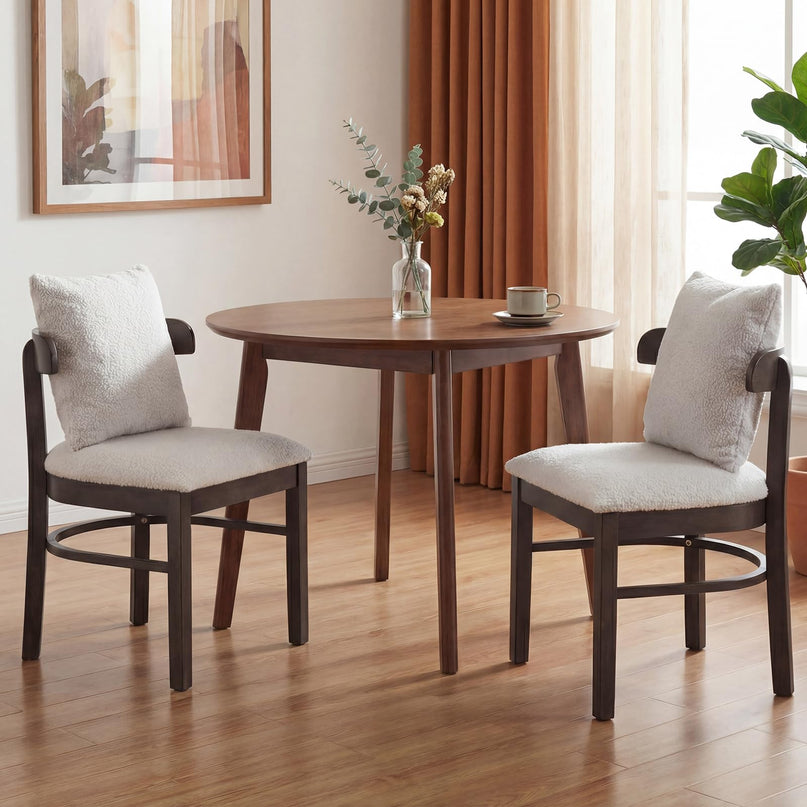 Giantex Chaises de cuisine rembourrées avec oreiller amovible