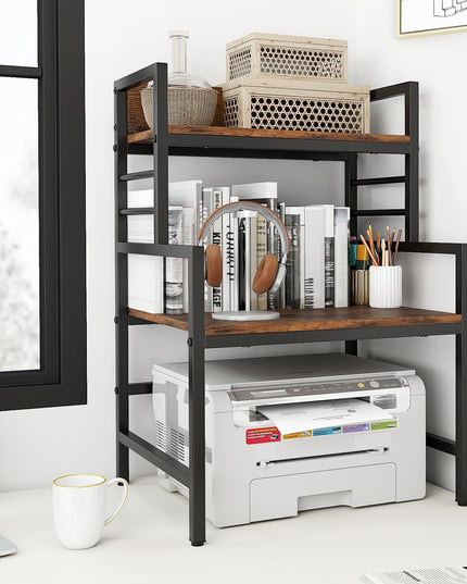 Giantex 3-Tier Microwave Stand, Space-Saving Microwave Oven Rack with 2 Open Shelves & Heavy-Duty Metal Frame