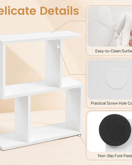 Giantex 3-Tier Geometric Bookshelf (1/2)