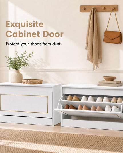 GIANTEX 31.5" W Hidden Narrow Shoe Cabinet for Hallway