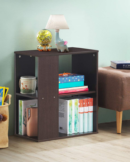 Giantex End Table with Shelves 3-Tier Open Storage