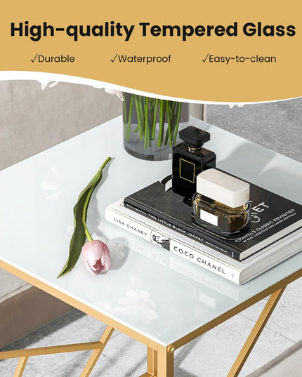 Giantex Gold Side Table