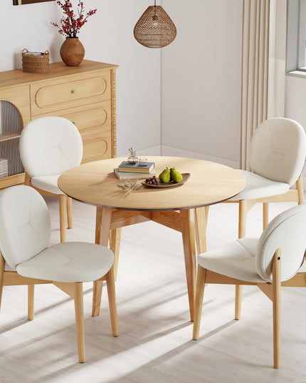 Giantex Wooden Dining Chairs Set of 2/4 for Home Restaurant