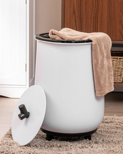 Giantex Towel Warmer for Bathroom - 23L Large Blanket Warmer with 3 Heat Settings, Built-in Timer, Auto Shut Off
