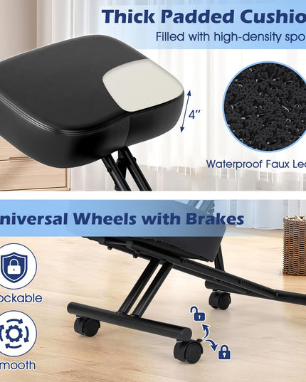 Giantex Ergonomic Kneeling Chair for Office