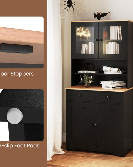 Giantex 67" Kitchen Pantry Cabinet for Dining Room