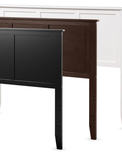 Giantex Wood Headboard, Flat Panel Headboard with Pre-drilled Holes for Height Adjustment