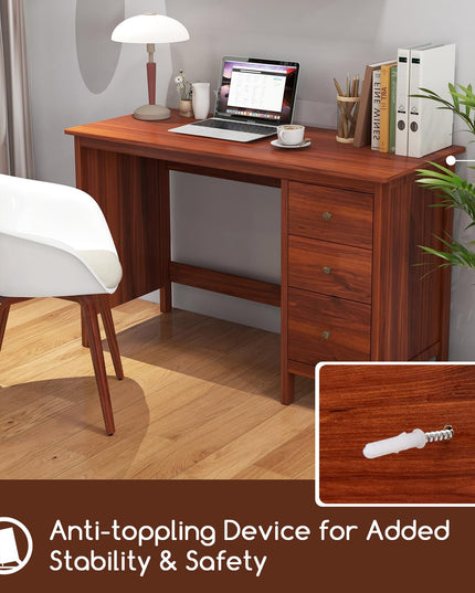 Giantex Computer Desk with 3 Storage Drawers