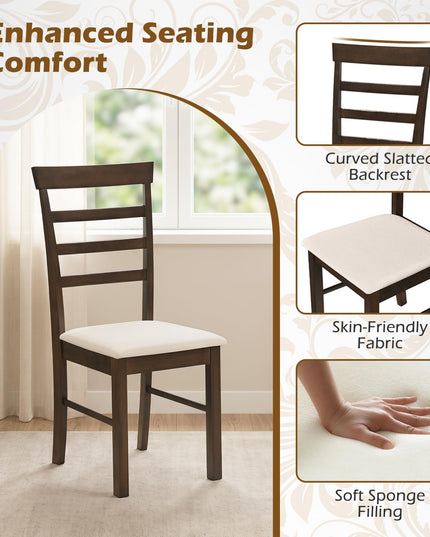 Giantex Wooden Dining Chairs Set of 4