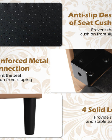 Giantex Modern Accent Chair with Removable Seat Cushion