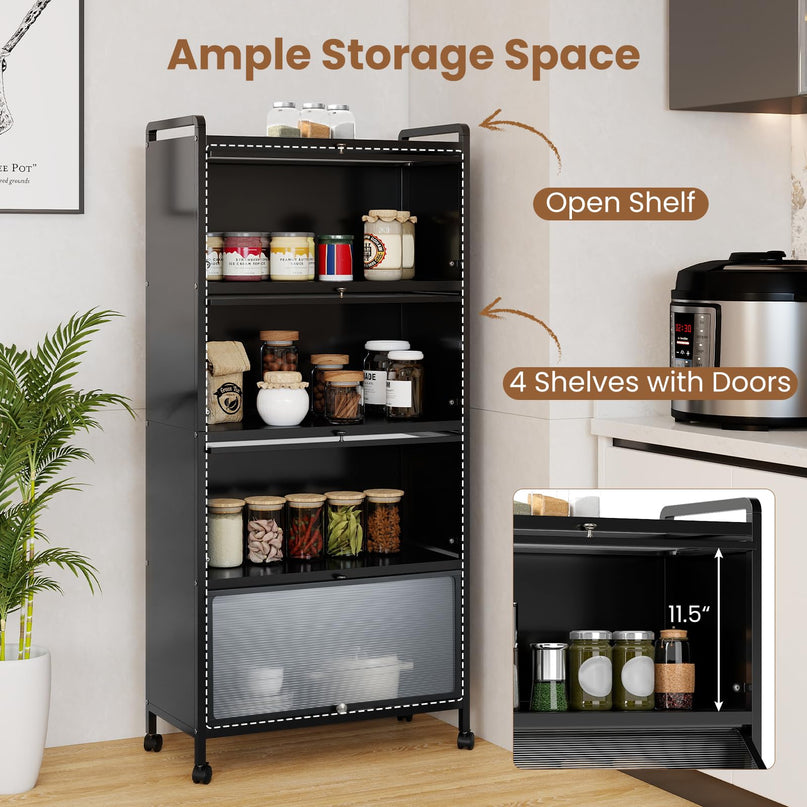 Giantex 5 Tier Kitchen Storage Cabinet for Dining Room