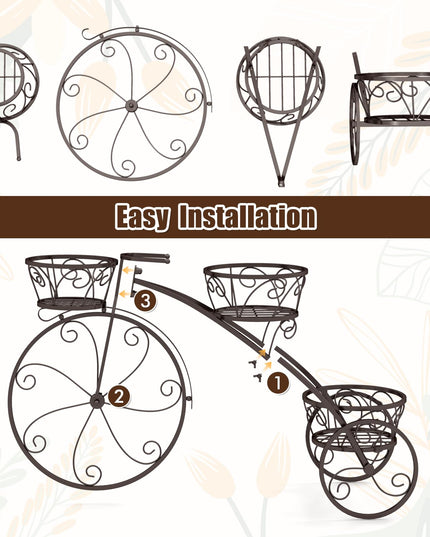 Giantex Metal Bicycle Planter