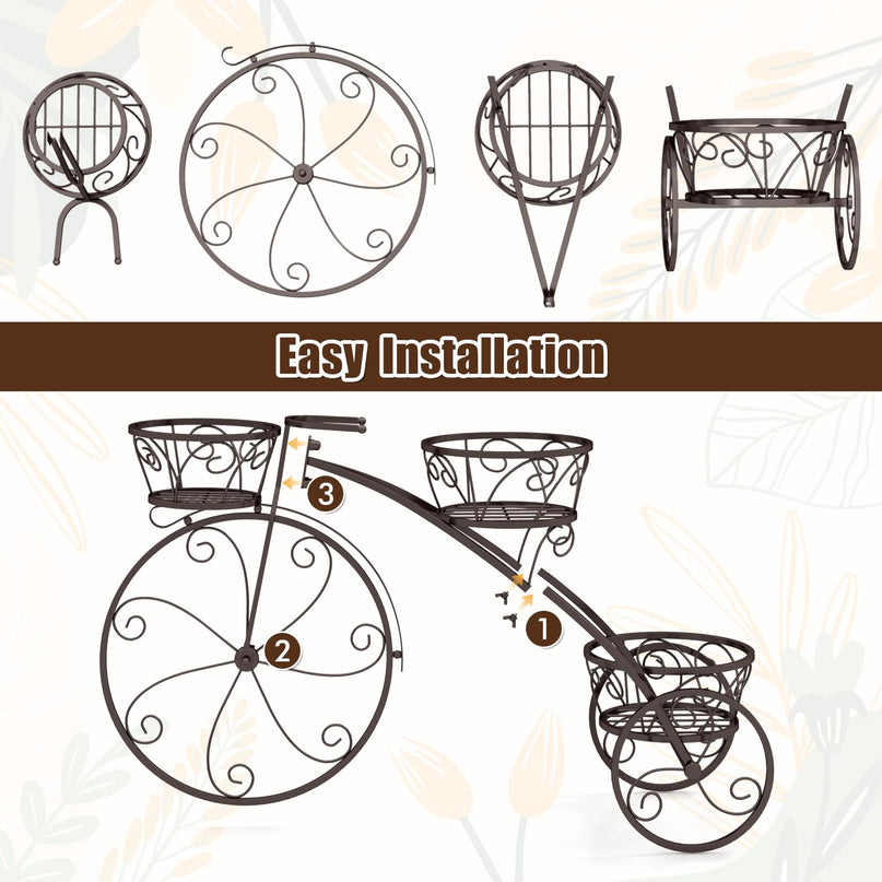 Giantex Metal Bicycle Planter