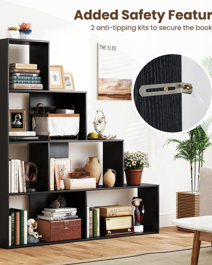 Giantex 6 Cube Geometric Bookshelf with Cubes for Living Room